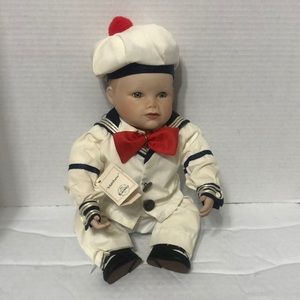VINTAGE PORCELAIN DOLL “MATTHEW” RETIRED BY YOLANDA BELLO 1987 WELCOME O…